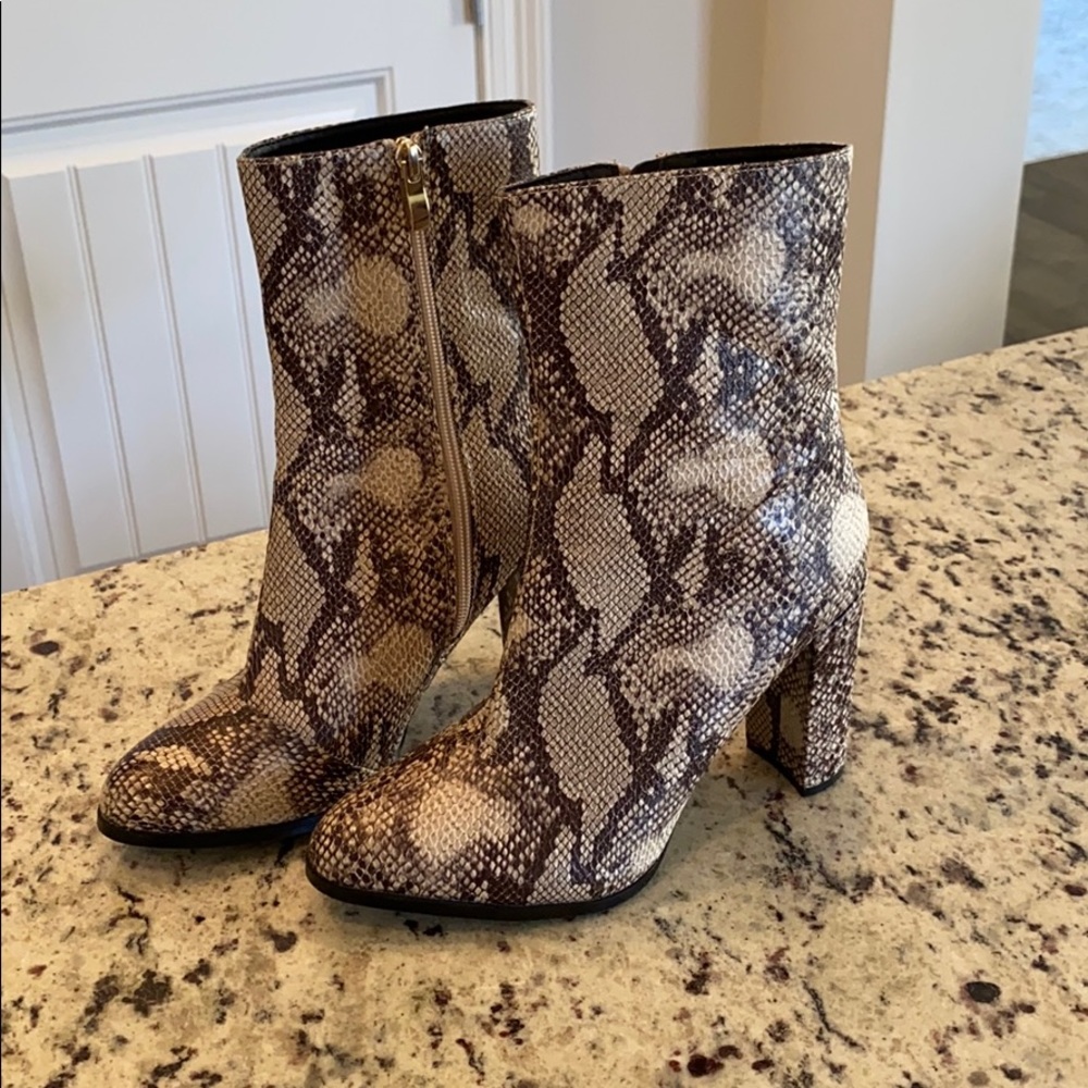 Snakeskin boots